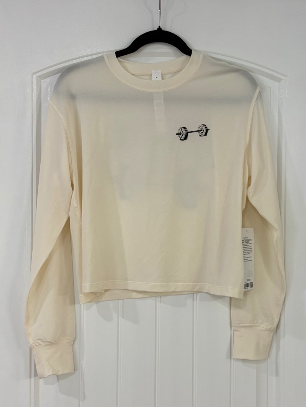 Lululemon Jersey Training Long Sleeve Barbell Baddie Graphic